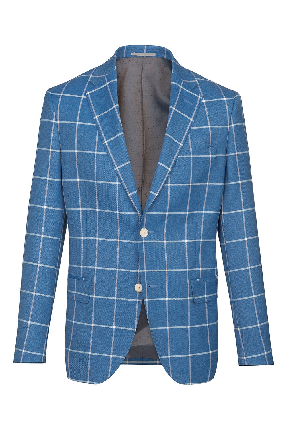 Light blue check blazer