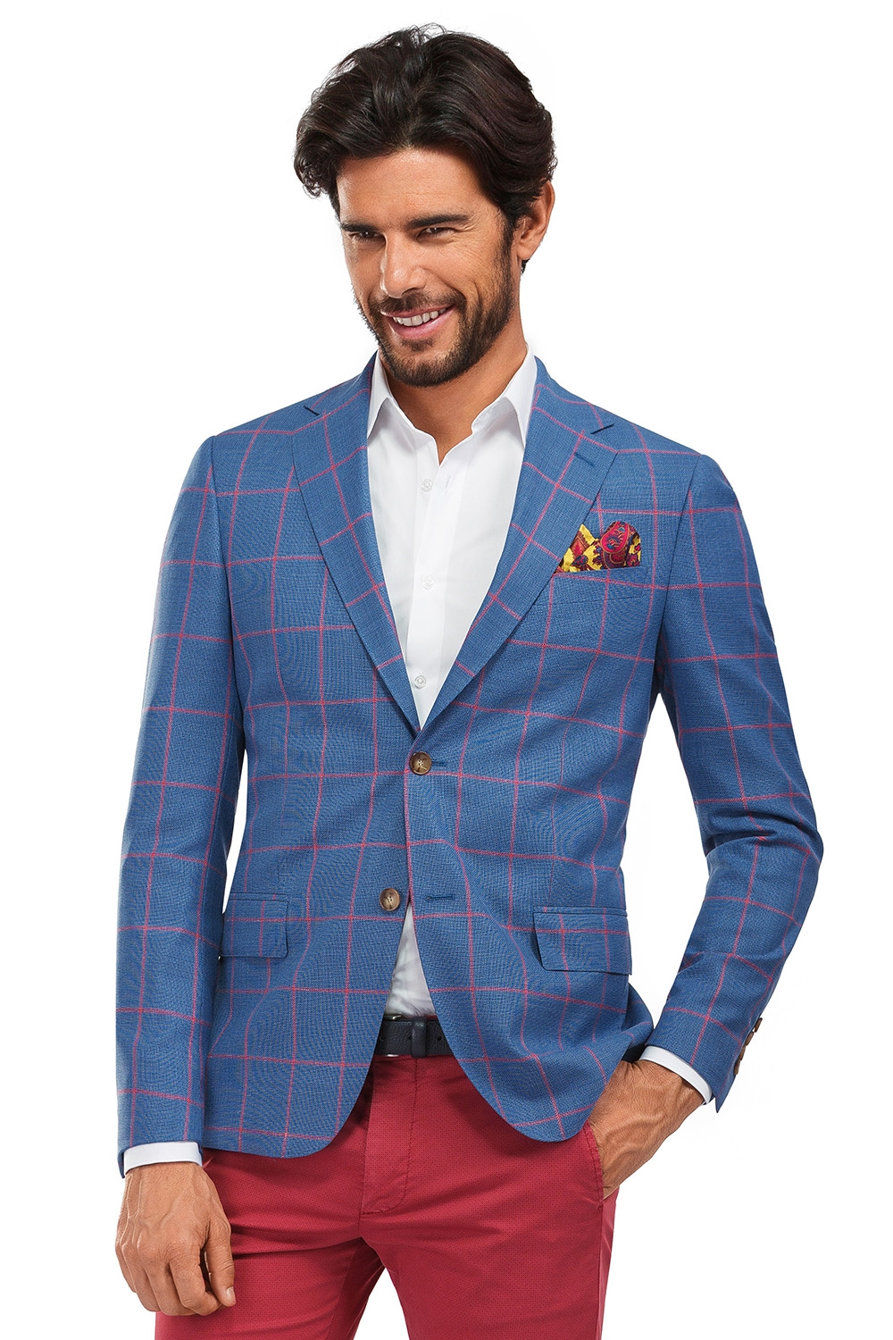 Blue check sales blazers