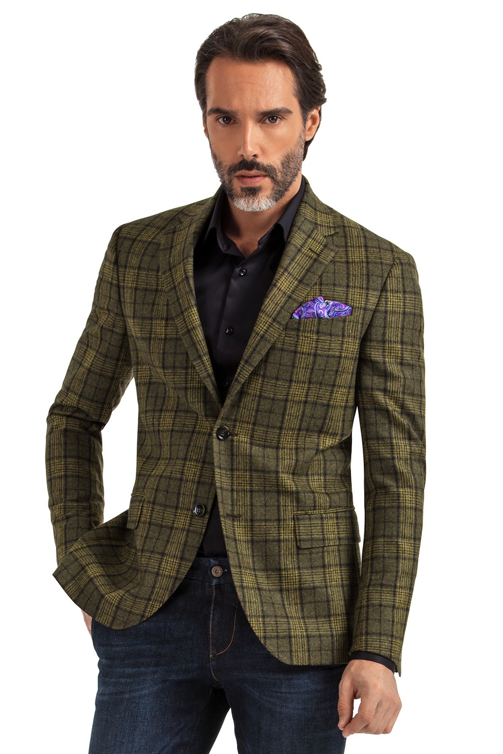Yellow check clearance blazer