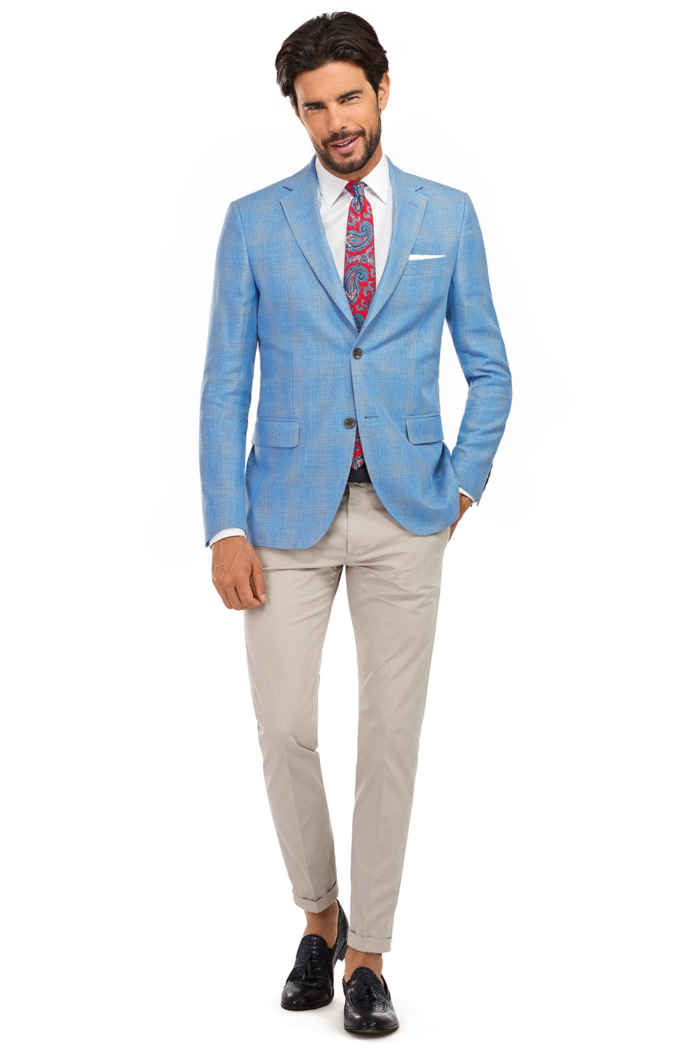 light blue blazer men